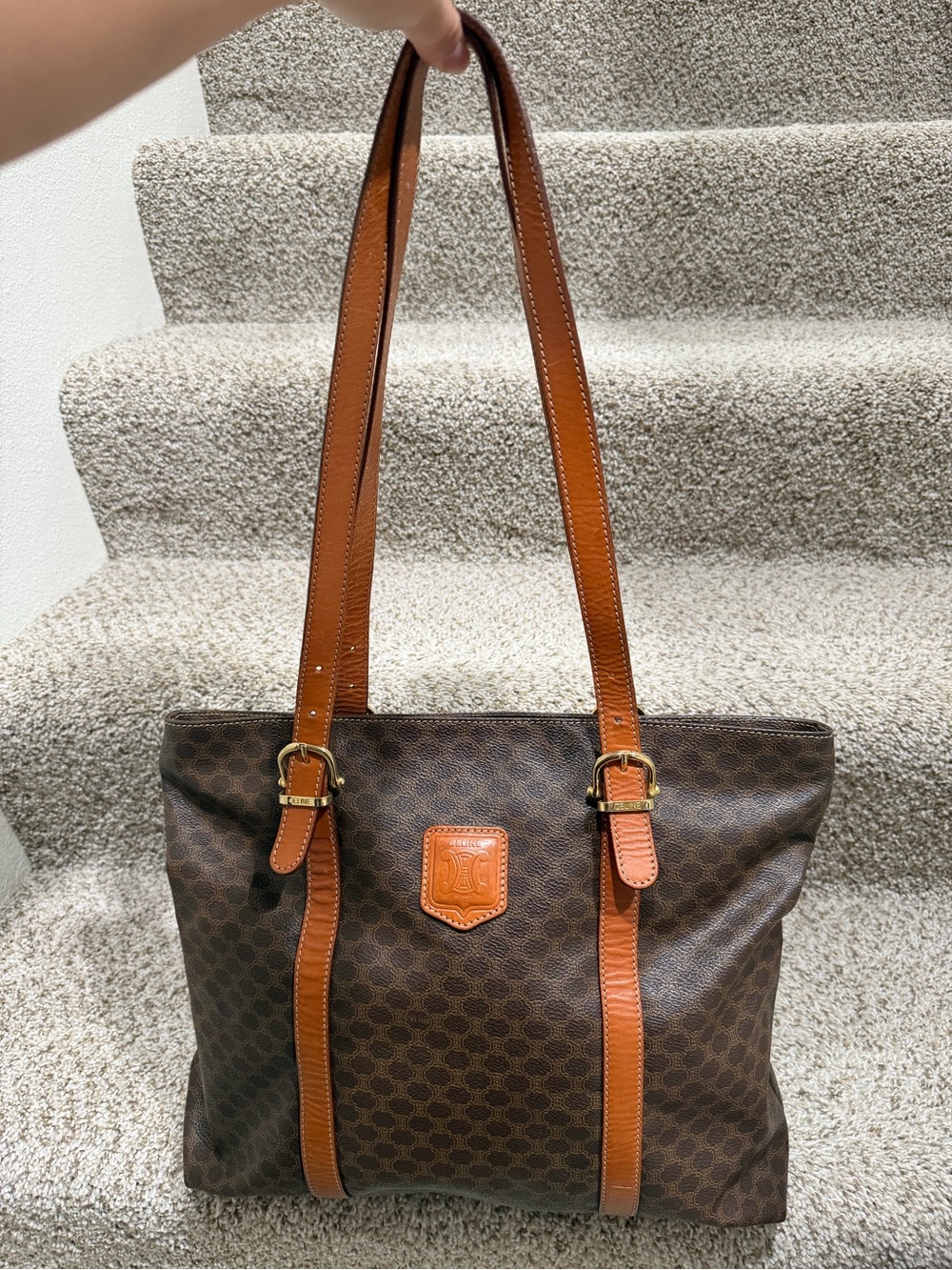 Vintage Celine Macadam Tote Bag